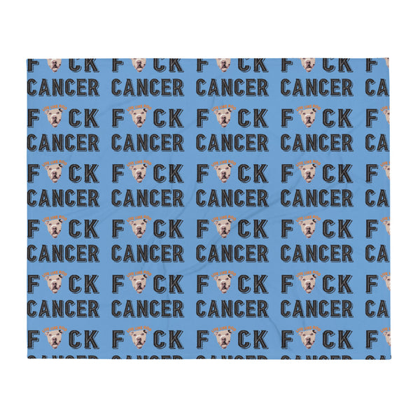 F Cancer Throw Blanket