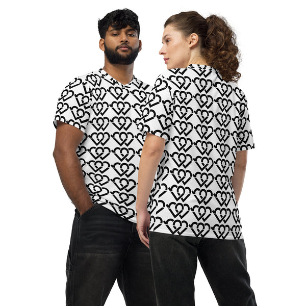 Heart Logo Recycled Unisex Sports Jersey