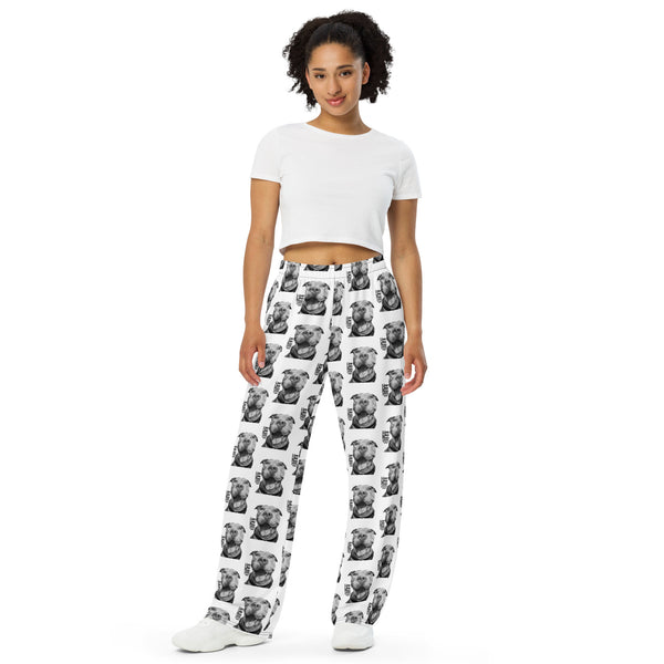 Roo Art All-over print unisex wide-leg pants