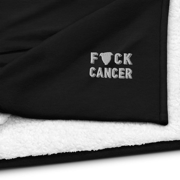 F Cancer Premium sherpa blanket
