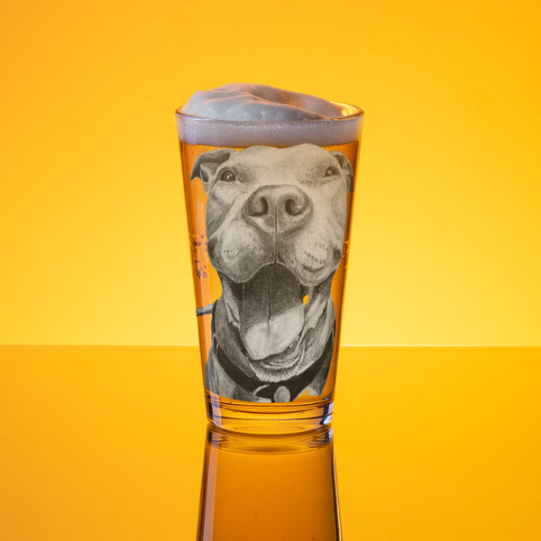Roo Art Shaker pint glass