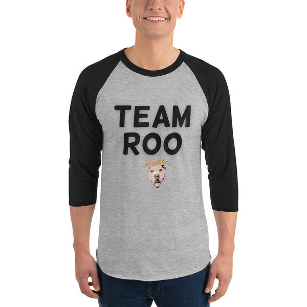 Team Roo 3/4 sleeve raglan shirt