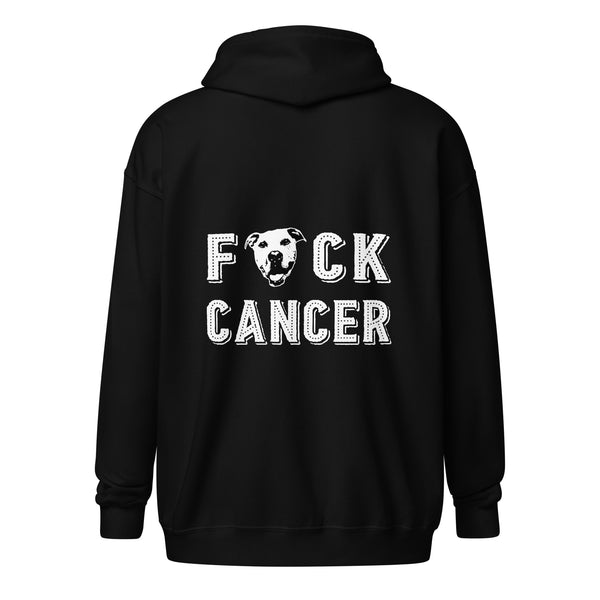 F Cancer Unisex heavy blend zip hoodie