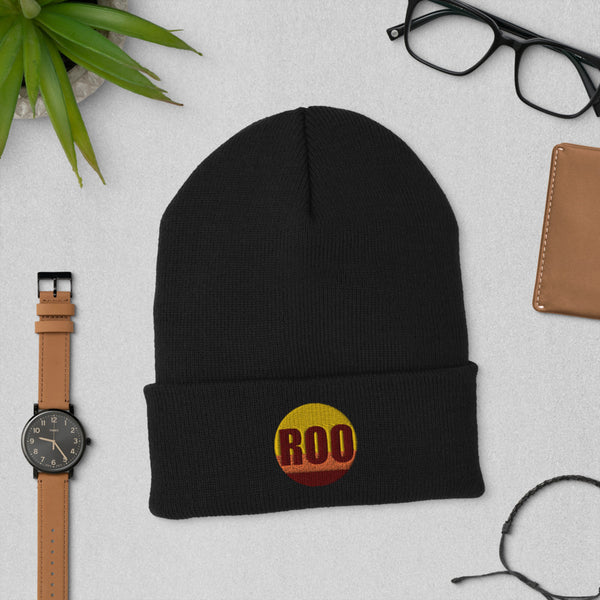 Roo Embroidered Cuffed Beanie
