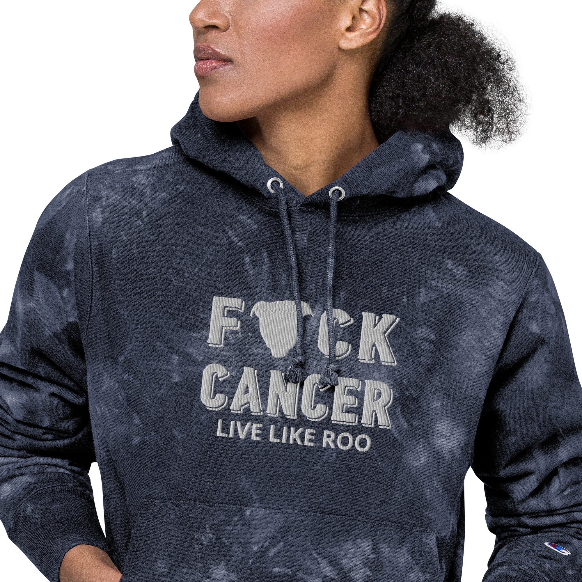 F@%K 2024 Cancer Unisex Champion tie-dye hoodie