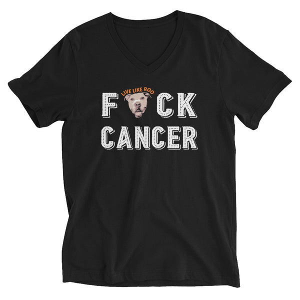 F Cancer Unisex Short Sleeve V-Neck T-Shirt
